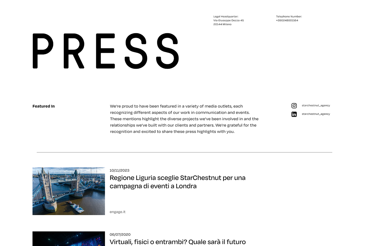 Starchestnut — Press